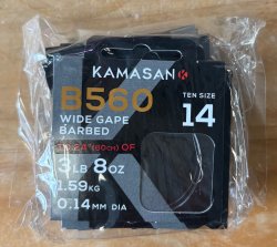 Kamasan Hooks to Nylon