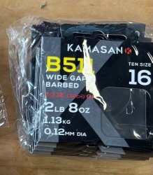 Kamasan Hooks to Nylon