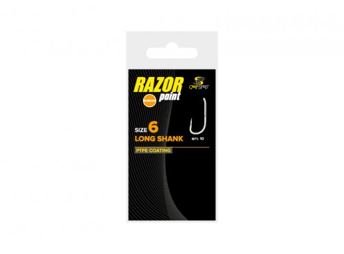 Carp Spirit Razor Long Shank Hooks: 10