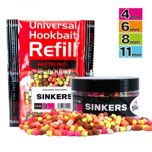 Fjuka Sinkers: 50g Refill- 4mm