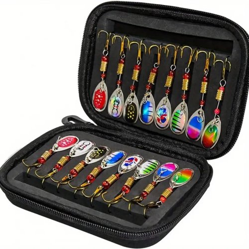 16pcs Spinners Spoons Crankbaits